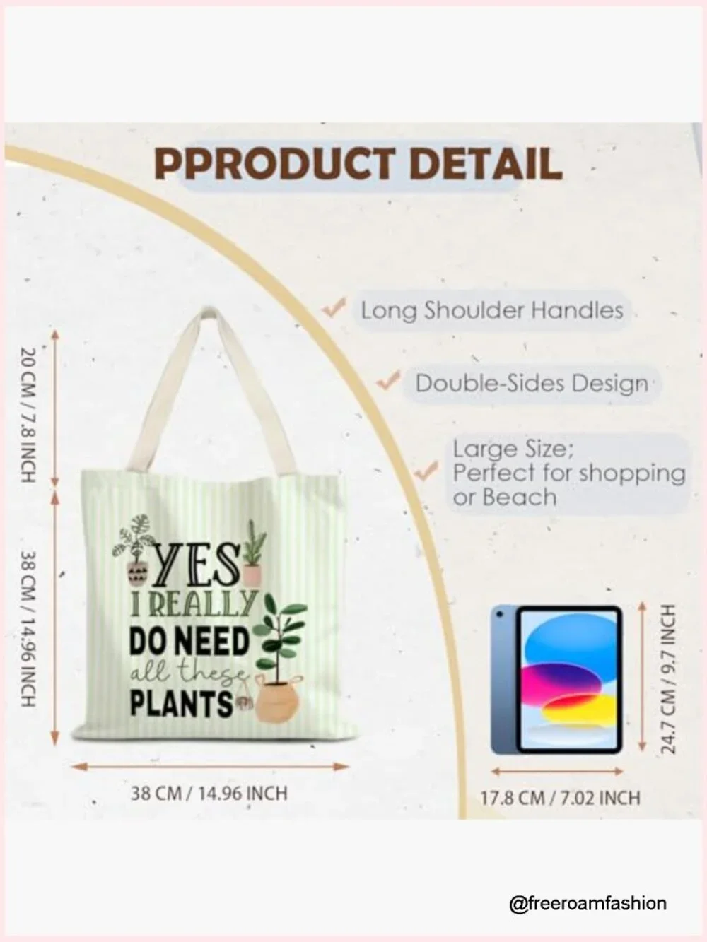 German Shepherd Canvas Tote Bag Gift Reusable Shopping Tote